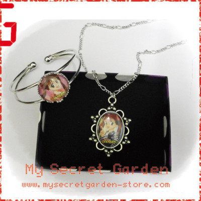 Kodocha ( Kodomo no Omocha ) こどものおもちゃ Sana Kurata Anime Cabochon Necklace and Bracelet Set Kodocha ( Kodomo no Omocha ) こどものおもちゃ Sana Kurata Anime Cabochon Necklace and Bracelet Set